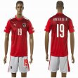 2016 Austria European Cup HINTERSEER #19 red white soccer jersey home