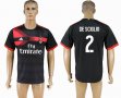 2017-2018 AC milan Thailand version #2 DE SCIGLIO black soccer jersey away