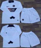 2023-2024 Paris Saint-Germain club white long soccer jerseys second away