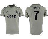 2018-2019 Juventus thailand version #7 RONALDO gray soccer jersey home