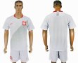 2018 world cup Poland Team white soccer jersey home
