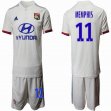 2019-2020 Lyon club #11 MEMPHIS white soccer jersey home