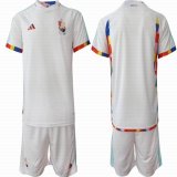 2022 World cup Belgium team white soccer jerseys away