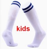 2022 kid soccer socks white blue colors