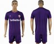 2017-2018 Fiorentina club purple soccer jersey home