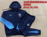 2024-2025 Chelsea club blue sports Hooded Sweatshirt with Long Trousers F554