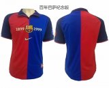 1899-1999 Barcelona thailand version throwback red blue soccer jersey