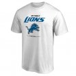 Professional customized Detroit Lions T-Shirts white