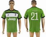 2017-23018 Juventus club #21 DYBALA thailand version green soccer jerseys away