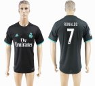 2017-2018 Real Madrid thailand version #7 RONALDO black soccer jersey away