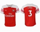 2018-2019 Arsenal thailand version #3 GIBBS white red soccer jersey home