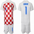 2022 World Cup Croatia team #1 LIUAKDUIC red white soccer jersey home