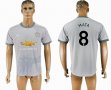 2017-2018 Manchester united #8 MATA thailand version gray soccer jersey away