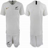 2018-2019 New Zealand team white soccer jersey home