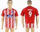 2017-2018 Atletico Madrid thailand #9 TORRES version red white soccer jersey home