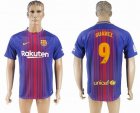 2017-2018 Barcelona club thailand version #9 SUAREZ blue red soccer jersey home