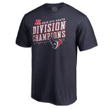 Professional customized Houston Texans blue T-Shirts