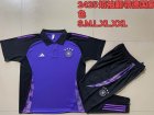 2024-2025 Germany team Polo purple black soccer uniforms with long shorts C1092