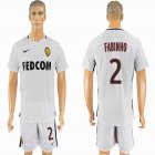 2016-2017 Monaco club FABINHO #2 white soccer jerseys away