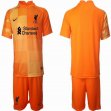 2021-2022 Liverpool club orange red goalkeeper soccer jerseys