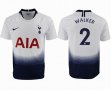 2018-2019 Tottenham thailand version #2 WALKER white soccer jersey home