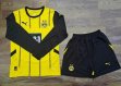 2024-2025 Dortmund club yellow black long sleeves soccer jerseys home