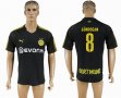 2017-2018 Dortmund #8 GUNDOGAN Thailand version black soccer jersey away