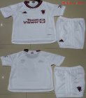 2023-2024 Manchester United club white kid soccer jerseys second away