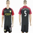 2016-2017 Manchester City Club ZABALETA #5 black soccer jersey away