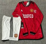 2024-2025 Manchester United club red long sleeves soccer jerseys home