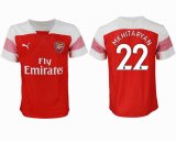 2018-2019 Arsenal thailand version #22 MKHITARYAN white red soccer jersey home