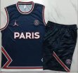 2023-2024 Paris Saint-Germain club blue soccer vest uniforms D898