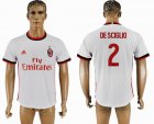 2017-2018 AC Milan thailand version #2 DE SCIGLIO white soccer jersey away