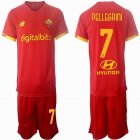 2021-2022 Rome club #7 PELLEGRINI red soccer jersey home