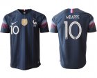 2018-2019 France thailand version #10 MBAPPE blue soccer jersey with FIFA patch