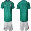 2022 World Cup Mexico Team green soccer jersey home