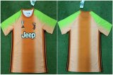 2019-2020 Juventus FC thailand version orange green soccer uniforms away