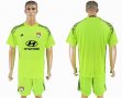 2017-2018 Lyon fluorescent green goalkeeper soccer jersey