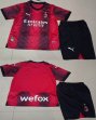 2023-2024 AC Milan club red black soccer jersey home-GD