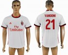 2017-2018 AC Milan #21 VANGIONI thailand version white soccer jersey away