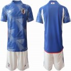 2022 World Cup Japan Team blue white soccer jersey home