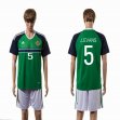 2016 Northern Ireland team J.EVANS #5 green white soccer jerseys home