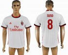 2017-2018 AC Milan #8 SUSO thailand version white soccer jersey away