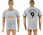 2017-2018 Manchester united #9 IBRAHIMOVIC thailand version gray soccer jersey away