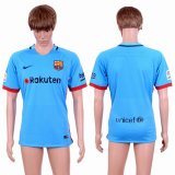 2017-2018 Barcelona club thailand version skyblue soccer jersey away