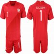 2021 Poland Team #1 SZCZESNY red soccer jerseys away