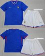 2024-2025 France team blue white soccer jerseys home