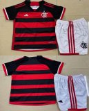 2024-2025 Flamengo club red white soccer jerseys home
