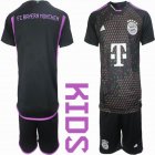 2023-2024 Bayern Munich club black Youth soccer jerseys away