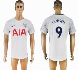 2017-2018 Tottenham Hotspur #9 JANSSEN Thailand version white soccer jersey home